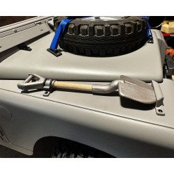 CRM Scale Schaufel with Holzstiel 1/10 and Fahrzeughalterung