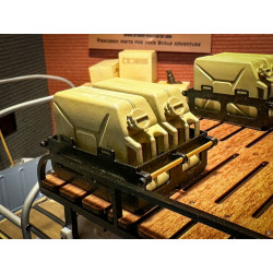 1/10 Scale Jerry Can Holder for 2x 20L CRM Resin Cans – RC Roof Rack & Bed Mount