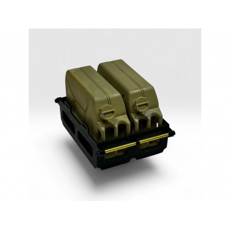 Kanisterhalter 1/10 Scale für 2x 20L Kanister – CRM Resin Kanister Halter für Dachträger & Ladefläche