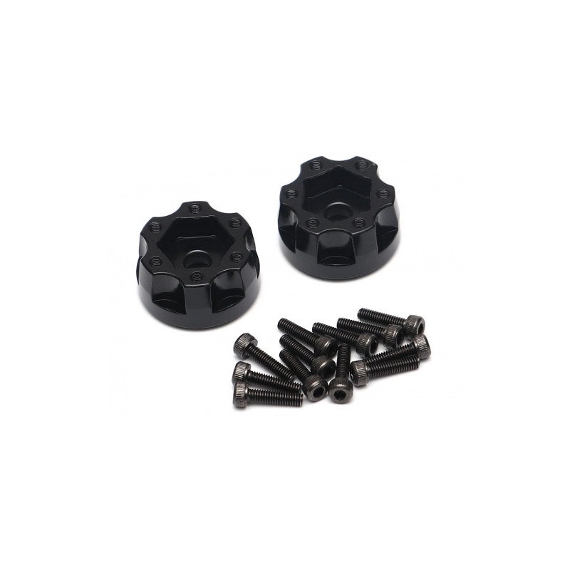 Boom Racing BRXT606 XT606 6-Lug Aluminum 12mm Wheel Hub Adapters 6MM Offset (2)