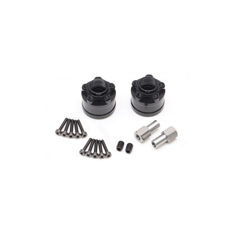 Boom Racing BRXT512 XT512 5-Lug Aluminum 12mm Wheel Hub Adapters 12mm Offset (2)