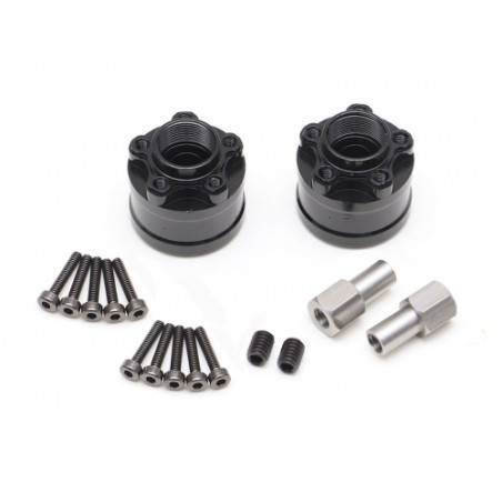 Boom Racing BRXT512 XT512 5-Lug Aluminum 12mm Wheel Hub Adapters 12mm Offset (2)