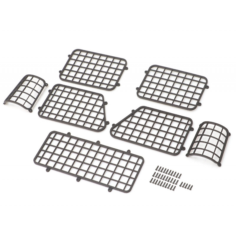 Boom Racing BRX020072 B3D Nylon Front & Rear Window Guard for TRC D110 Pick-Up for BRX02