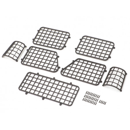 Boom Racing BRX020072 B3D Nylon Front & Rear Window Guard for TRC D110 Pick-Up for BRX02