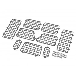 Boom Racing BRX020073 B3D Nylon Front & Rear Window Guard for TRC D110 Station Wagon for BRX02