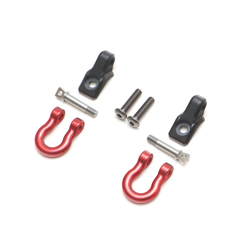 Boom Racing BRX020068A KUDU Front D-Ring Shackles & Retainer for BRX02 Leaf Spring Version for BRX02