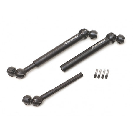 Boom Racing BRX020043 KUDU Heavy-Duty 110-130mm Steel CVD Center Drive Shaft (2) for BRX02