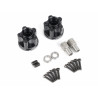 Boom Racing BRXT512V2 ProBuild XT512 5-Lug Aluminum 12mm Wheel Hub Adapters 12mm Offset Version 2  (2) Black