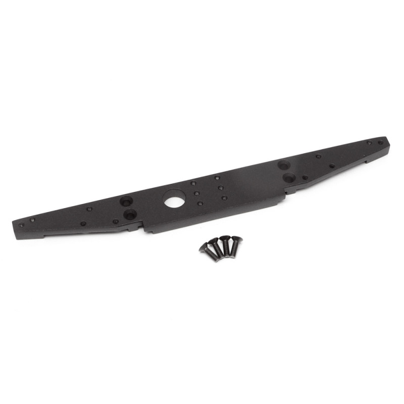 Boom Racing BRX020109R Aluminum Rear Bumper Black for BRX02 109