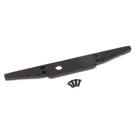 Boom Racing BRX020109R Aluminum Rear Bumper Black for BRX02 109