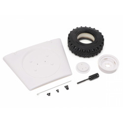 Boom Racing BRX02320 Land Rover Series Deluxe Bonnet w/ Spare Wheel and Tire for BRX02 109