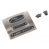 Boom Racing BRX02326 Emblem Set (Stainless Steel) for Series Land Rover (Diesel) for BRX02 109