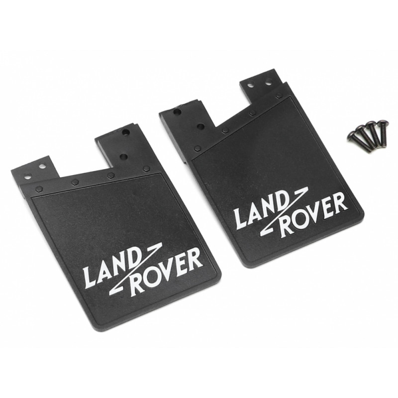 Boom Racing BRX02330W Classic Rubber Mud Flaps for Series Land Rover White for BRX02 109