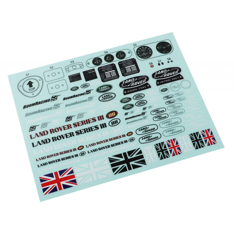 Boom Racing BRX02332 Decal Sticker Series III 88 Pickup for BRX02 88