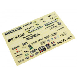 Boom Racing BRX02362 Decal Sticker for BRX02 Chassis for BRX02