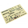 Boom Racing BRX02362 Decal Sticker for BRX02 Chassis for BRX02