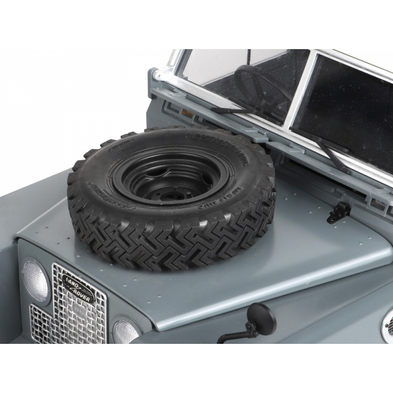 Boom Racing BRX02367F Spare Wheel and Tire with Mount for Series Land Rover Razor Bonnet for BRX02 88