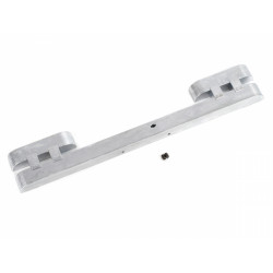 Boom Racing BRX02382 Military Bumper for BRX02 Aluminum Raw Finish for BRX02 109