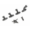 Boom Racing BRX02381BK Metal Door Hinge Set for Land Rover Series II 88 Station Wagon Black for BRX02 88