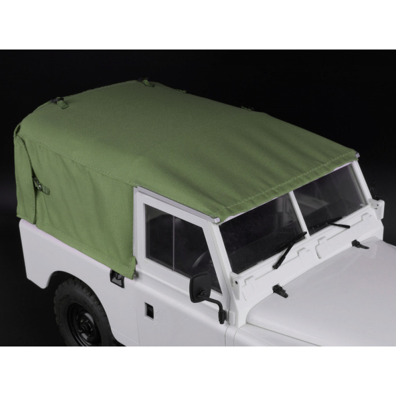 Boom Racing BRX02393AG KUDU Full Canvas Soft Top Only for Series Land Rover 88 Full Hood Set (Green) for BRX02 88