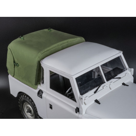 Boom Racing BRX02417AG KUDU 3/4 Canvas Soft Top for Series Land Rover 88 Green for BRX02 88
