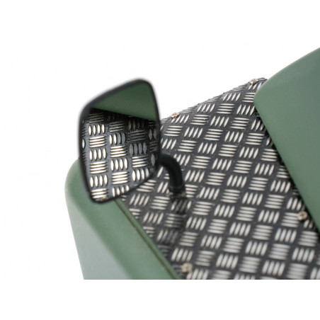 Boom Racing BRX02419 Mirror-Finish Stainless Steel Side & Rear Mirror Set for Land Rover Series III for BRX02 109