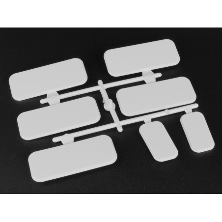 Boom Racing BRX02403A Blank Side Window Panel for Series Land Rover 109 for Boom Racing