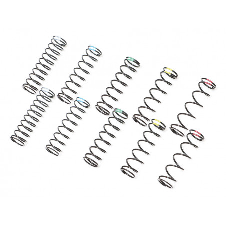 Boom Racing BRKSPRING-45 Set KUDU Shock Springs 45mm Set  (Super Hard, Hard, Medium, Soft, Super Soft) (10)