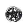 Boom Racing BRPB003CRBK ProBuild 1.9" SV5 Adjustable Offset Aluminum Beadlock Wheels (2) Chrome/Black