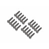 Boom Racing BRPROB-07BK ProBuild M2x8mm Socket Cap Screw 12.9 Grade Screws (20) Black