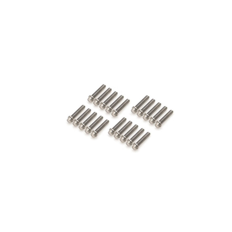 Boom Racing BRPROB-06S ProBuild M2x9mm Scale Hex Bolt 12.9 Grade Wheel Screw (20) Silver