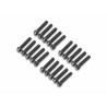 Boom Racing BRPROB-06BK ProBuild M2x9mm Scale Hex Bolt 12.9 Grade Wheel Screw (20) Black