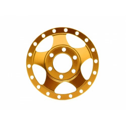 Boom Racing BRPBF002GD ProBuild 1.9" Alum SV5 Faceplate (1) Gold