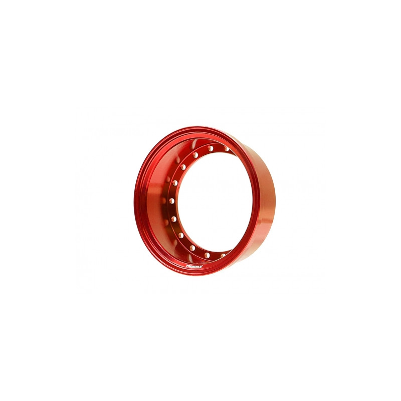 Boom Racing BRPROB-02R ProBuild 1.9" Alum 15mm Solid Wheel Barrel (1) Red
