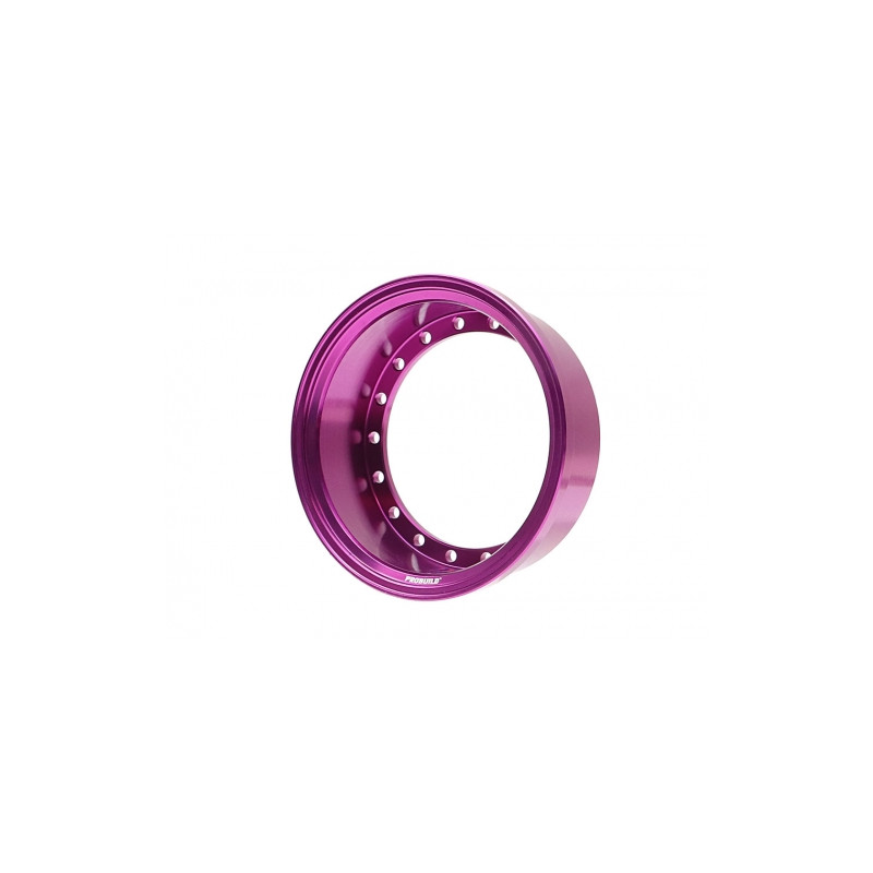 Boom Racing BRPROB-02P ProBuild 1.9" Alum 15mm Solid Wheel Barrel (1) Purple