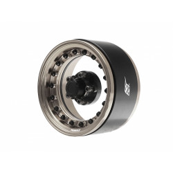 Boom Racing BRPB007GMA ProBuild 1.9" CAL 5-Lug Adjustable Offset Beadlock Wheels (2) Clear