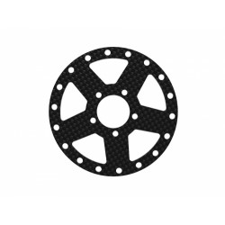 Boom Racing BRPBF003CFBK ProBuild 1.9" CF5 Carbon Fiber Faceplate (1) Black