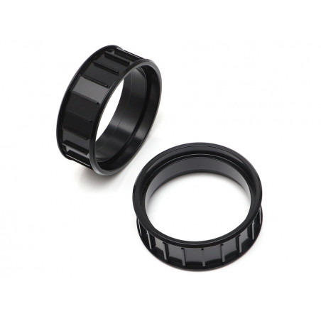 Boom Racing BRW780935B ProBuild 1.9" Brass Slotted Center Clamp Ring (69g) 2pcs Black