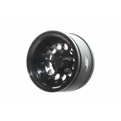 Boom Racing BRPB15502BKBK ProBuild 1.55" R12 Adjustable Offset Aluminum Beadlock Wheels (2) Black/Black