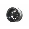 Boom Racing BRPB15502BKBK ProBuild 1.55" R12 Adjustable Offset Aluminum Beadlock Wheels (2) Black/Black