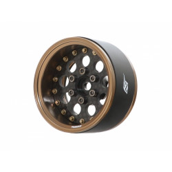 Boom Racing BRPB036BZCF ProBuild 1.9" CR6 Adjustable Offset Aluminum Beadlock Wheels (2) Bronze /Carbon Fiber