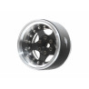 Boom Racing BRPB040RAWMBK ProBuild 1.9" SV5 Adjustable Offset Aluminum Beadlock Wheels (2) Raw Silver/Matte Black