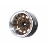 Boom Racing BRPB041RAWBZ ProBuild 1.9" MAG-10 Adjustable Offset Aluminum Beadlock Wheels (2) Raw Silver/Bronze