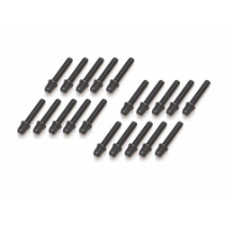 Boom Racing BRPROB-11BK ProBuild Mag Seat Lug Nut 12.9 Grade M2x8mm Scale Hardware Set (20) Black