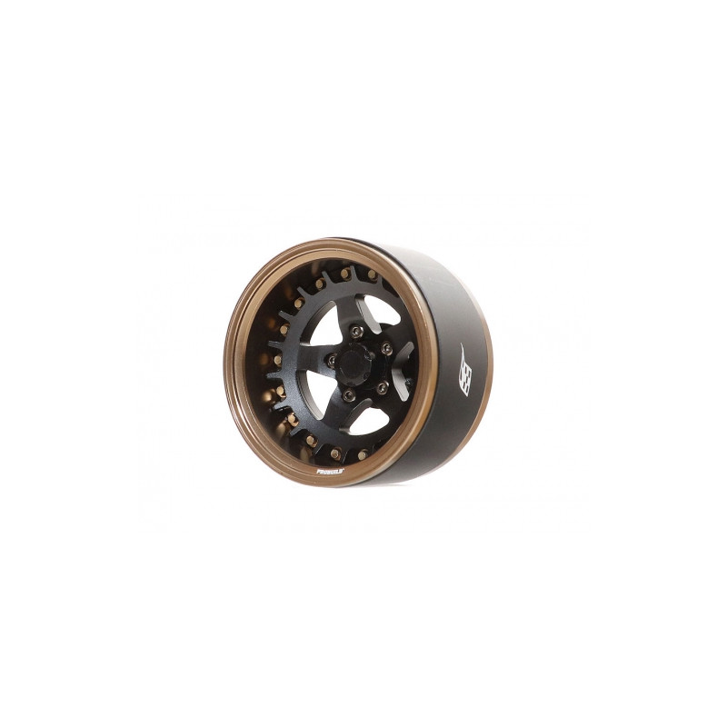 Boom Racing BRPB019BZMBK ProBuild 1.9" SS5 Adjustable Offset Aluminum Beadlock Wheels (2) Bronze/Matte Black