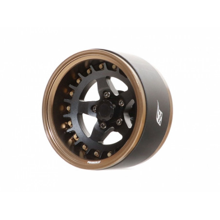 Boom Racing BRPB019BZMBK ProBuild 1.9" SS5 Adjustable Offset Aluminum Beadlock Wheels (2) Bronze/Matte Black