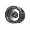 Boom Racing BRPB044MBKA-EX ProBuild 1.9" Lightweight Extra Wide CAL-6 Adjustable Offset Beadlock Wheels (2) Matte Black/Clear