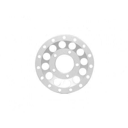 Boom Racing BRPBF155-009FS ProBuild 1.55" Alum R12 Faceplate (1)  Flat Silver