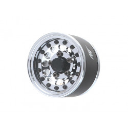 Boom Racing BRPB15505CRCR ProBuild 1.55" R12 Adjustable Offset Aluminum Beadlock Wheels (2) Chrome/Chrome