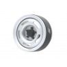 Boom Racing BRPB046FSFS-NW ProBuild 1.9" Narrow Slot Mags Jelly Bean Adjustable Offset Beadlock Wheels (2) Flat Silver/Flat Silv